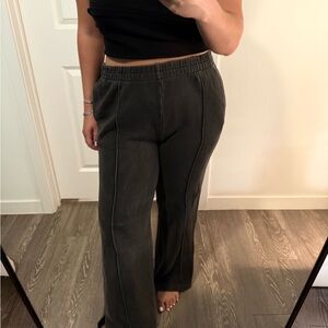 American Eagle Outfitters Black Track Pants